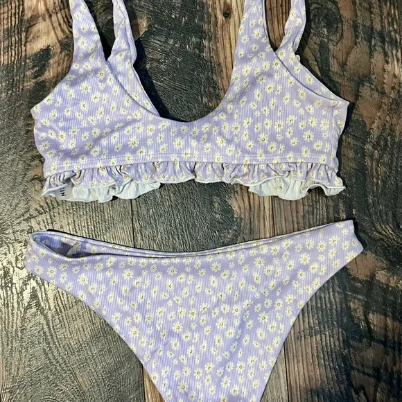 Purple Floral Bikini Set - Picture 4 of 5